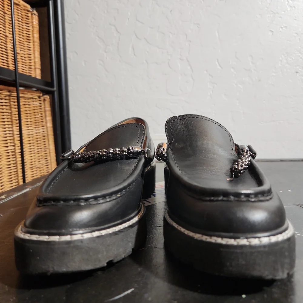 Sarto Size 7 By Franco Sarto Domina Leather Loafer